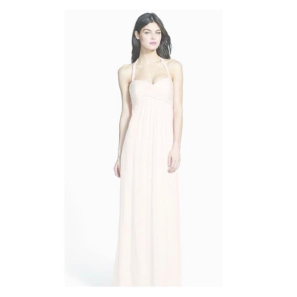 NWT Amsale Bellini Silk Halter Bridesmaid Dress NWT Amsale Bellini Silk Halter Bridesmaid Dress